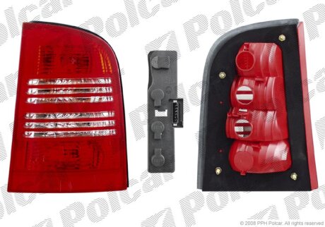 Ліхтар задній SKODA OCTAVIA, 97- Polcar 6920882E