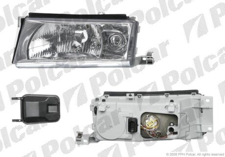 Фара основна, SKODA OCTAVIA, 01- Polcar 692110E