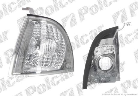 Вказівник повороту передній, SKODA OCTAVIA, 01- Polcar 692119E