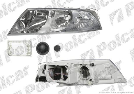 Фара основна SKOD.OCTAVIA II,05- Polcar 692209T