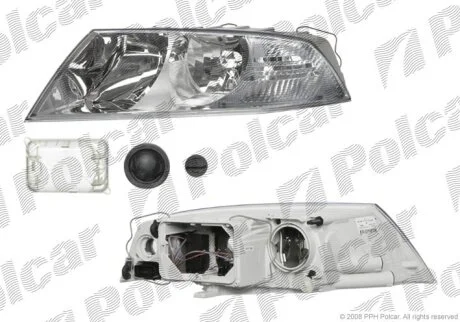 Фара основна, SKOD.OCTAVIA II,05- Polcar 692210T