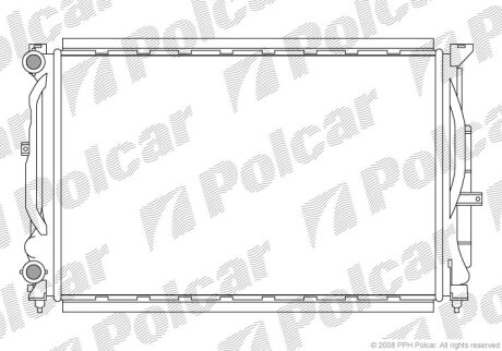 Радіатор охолодження, A6 C5 Avant (4B5), 1 Polcar 6925081