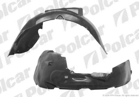 Подкрылок передний правый SKODA SUPERB 02-08 Polcar 6925FP1