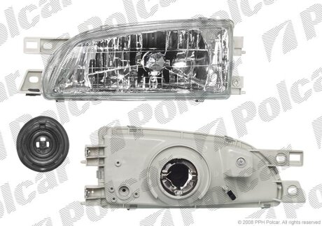 220-1105L, 84001-FA431 ФАРА L Н4 ПОД ЭЛ. КОР. Polcar 7212091E