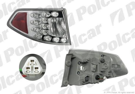 Ліхтар задній, IMPREZA, 09.07-12.11 Polcar 721587E