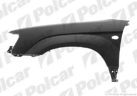 Крило переднє праве Subaru FORESTER, 2003- Polcar 724102
