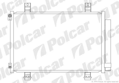 Радіатор кондиціонера, Suzuki Splash/O.Agilla Polcar 7406K81K