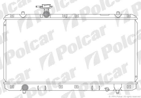 Радіатор охолодження, LIANA (ER, RH_), 10. Polcar 7414081