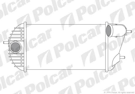 Радіатор повітря (інтеркулери), SWIFT, 10- Polcar 7415J81