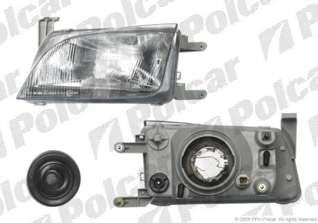218-1117L-EM, 35321-80EC0, 7422090E ФАРА L Н4 ПОД ЭЛ. КОР. Polcar 742209E