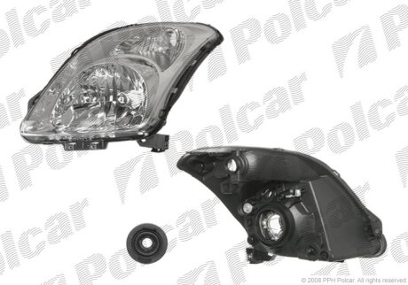 218-1134L-EM1, 35320-62J00 ФАРА L Н4 ПОД ЭЛ. КОР. Polcar 7423092E