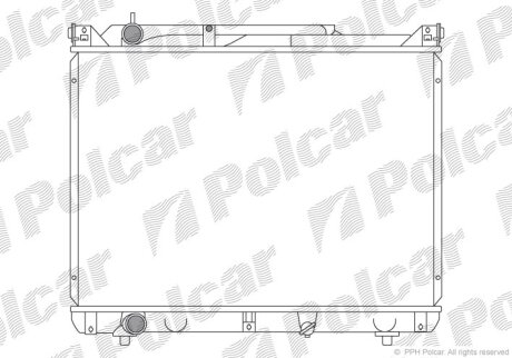 Радіатор охолодження, GRAND VITARA I (FT, Polcar 7424087K