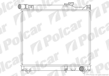 Радіатор охолодження, GRAND VITARA Polcar 7424088