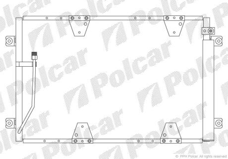Радіатори кондиціонера Polcar 7424K8C4