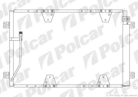 Радіатори кондиціонера Polcar 7424K8C4