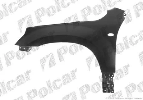 Крило переднє праве Suzuki GRAND VITARA, 2005- 742602-1 Polcar 7426021
