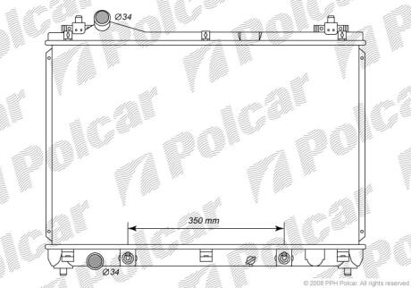 Радіатор охолодження, GRAND VITARA II (JT, Polcar 7426082