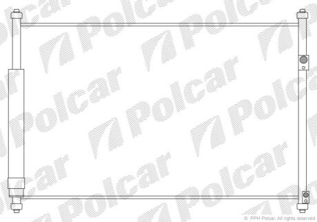 Радіатор кондиціонера, SUZUKI G.VITARA, 05- Polcar 7426K81K