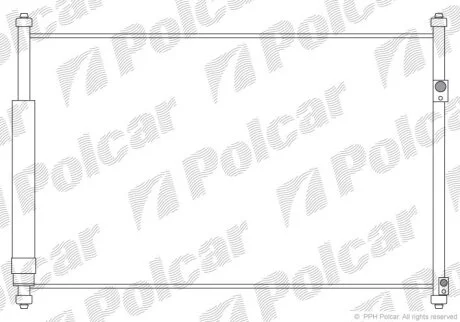Радіатор кондиціонера, SUZUKI G.VITARA, 05- Polcar 7426K81K
