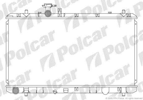Радіатор охолодження, SEDICI (189_), 06.06 Polcar 7435081K