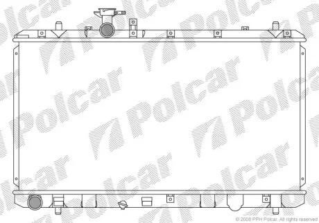 Радіатор охолодження, SEDICI (189_), 06.06 Polcar 7435081K