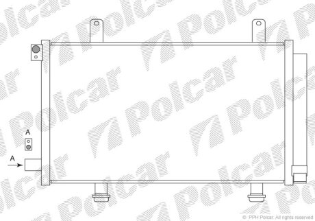 Радіатор кондиціонера, SUZUKI SX4/F.SEDICI Polcar 7435K81K