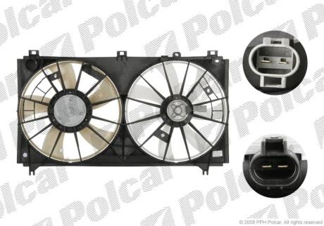 Вентилятори з корпусом / кронштейном Polcar 801123W1