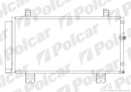 LEXUS IS250, 300, 350 05-- радиатор кондиционера Polcar 8011K8C1