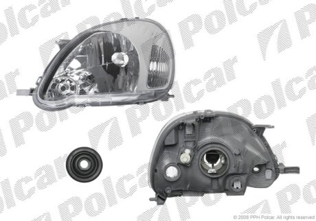 Фара основна, TOYOTA YARIS, 03- Polcar 8104092E