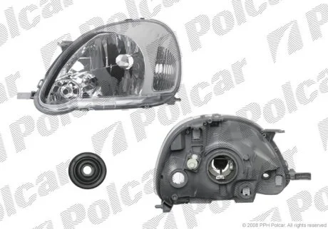 Фара основна, TOYOTA YARIS, 03- Polcar 8104102E