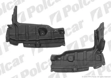 Захист під двигун TOYOTA YARIS (XP90) HB, 01.06-03.09 Polcar 8105345