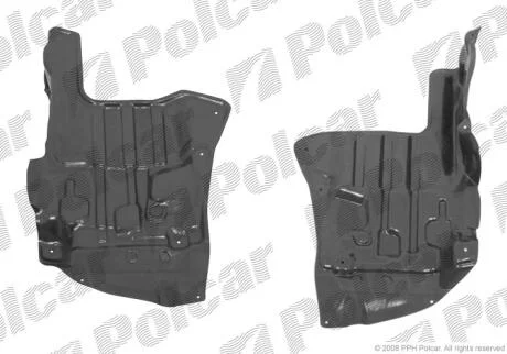 Захист під двигун лівий Polcar 8112345