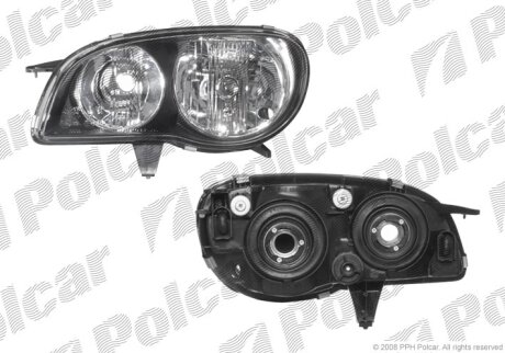 212-11A4R-EM, 81110-1E530, 81110-1E540 ФАРА R НВ4, НВ3 ПОД ЭЛ. КОР. Polcar 8113101E