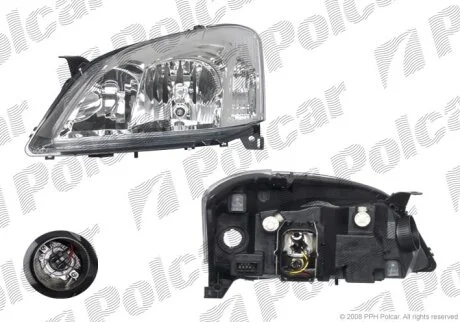 Фара основна, TOYOTA COROLLA, 02- Polcar 8114100E