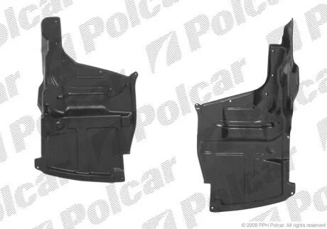 Захист під двигун лівий Polcar 8114345