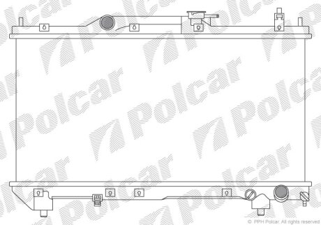 Радіатор охолодження, AVENSIS Kombi (_T22_ Polcar 8123083