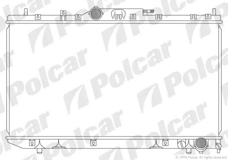 Радіатор охолодження, AVENSIS Kombi (_T22_ Polcar 8124084