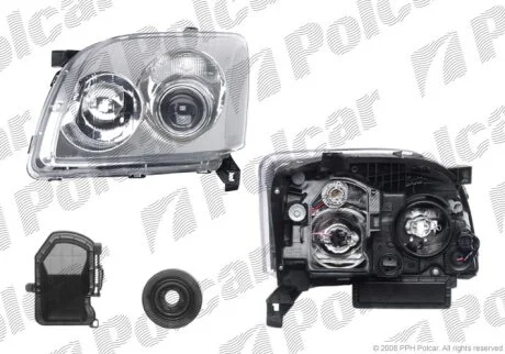 20-0370-05-2, 212-11F3L-EM, 81170-05194 ФАРА L Н7, Н1 ПОД ЭЛ. КОР. Polcar 8125091E