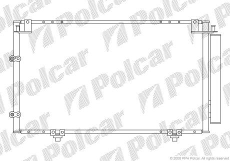 CAMRY 02--06 2.4, 3.0 ES300, 330 радиатор кондиционера Polcar 8137K8C1