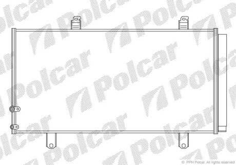 Радіатор кондиціонера TOYOTA CAMRY, 06- Polcar 8138K81K