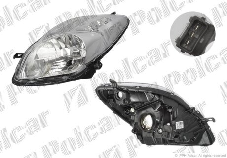 Фара основна, YARIS, 03.09- Polcar 8172090E