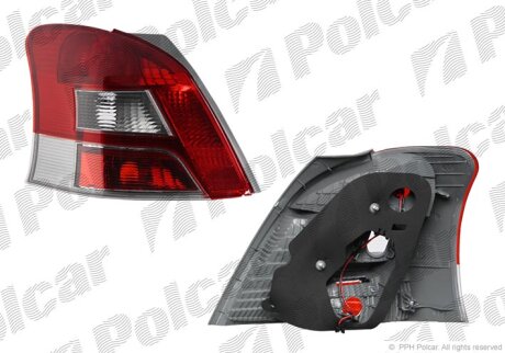 Ліхтар задній, YARIS, 03.09- Polcar 8172881E