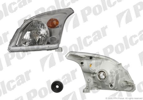 Фара основна, LAND CRUISER 03- Polcar 8178091E