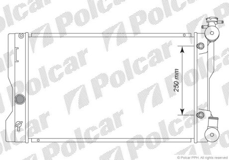 Радіатор охолодження, MATRIX (_E14_), 01.0 Polcar 81L2081