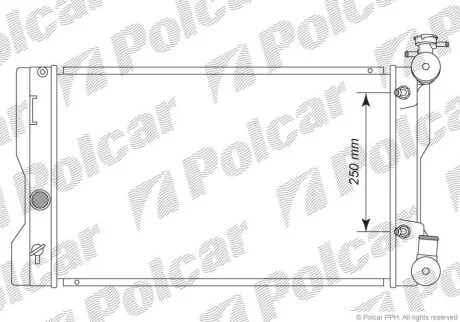 Радіатор охолодження, MATRIX (_E14_), 01.0 Polcar 81L2081