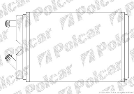 Радіатор обігріву, 740 (744), 04.83-12. Polcar 9032N81