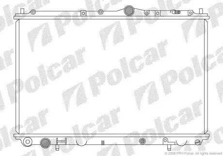 Радіатор охолодження, V40 Kombi (645), 07. Polcar 9040081