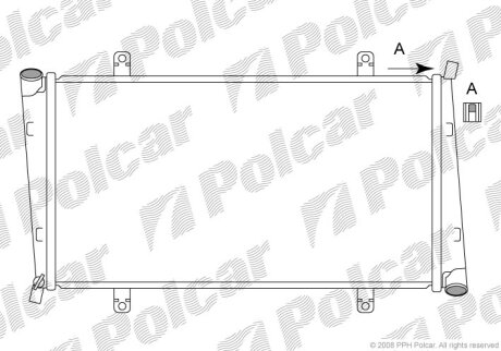 Радіатор охолодження, CARISMA (DA_), 05.95 Polcar 9040084