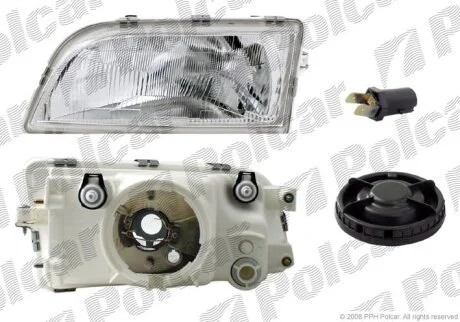 Фара основна, VOLVO S40 / V40, 96- Polcar 904009E