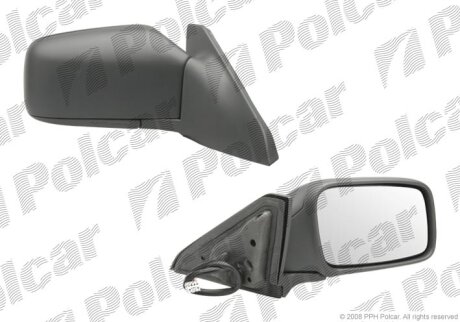 Дзеркало зовнішнє правий, VOLVO S40, 96- Polcar 9040524M